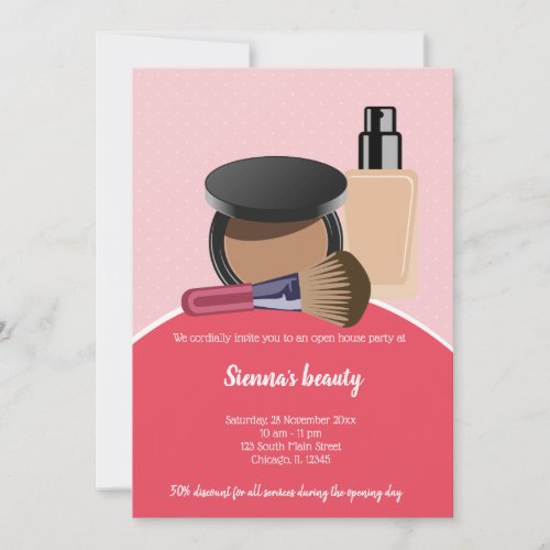 Makeup Artist Invitation