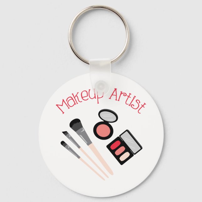 Makeup Artist Keychain (Front)