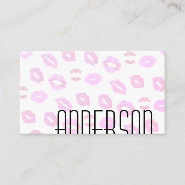 Makeup Artist / Kiss Business Card (Front)