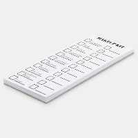 Makeup artist kit checklist, CUSTOMIZE Magnetic Notepad