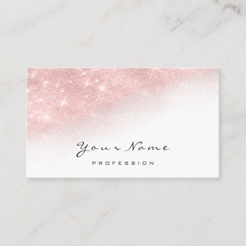 Makeup Artist Lash Pink Glitter White Appointment Card