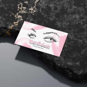 Makeup Artist Lashes Brows Aftercare Instructions Appointment Card