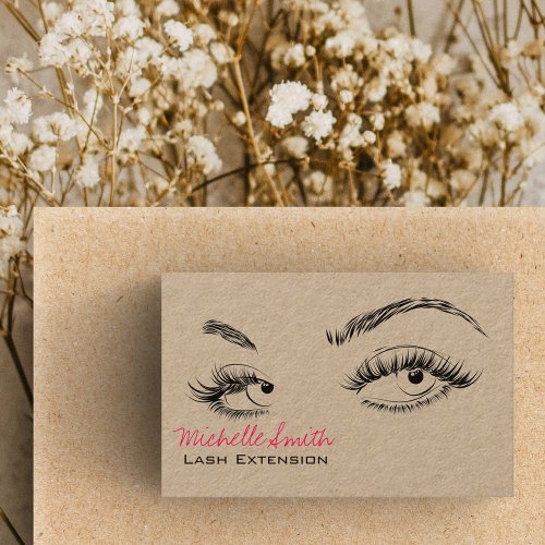 Makeup Artist Lashes Brows Black White Qr Code Business Card