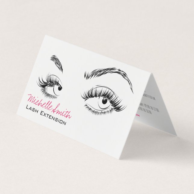 Makeup Artist Lashes Brows Loyalty Card (Front)