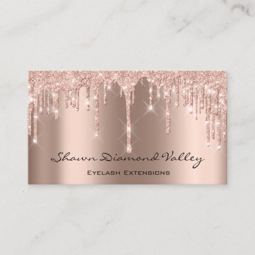Makeup Artist Lashes Drips Event PLANNER Business Card