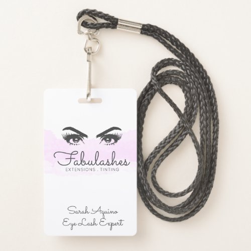 Makeup Artist Lashes Eyes Extensions Brows Badge