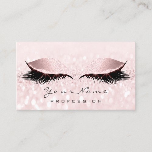 Makeup Artist Lashes Gray Pink Appointment Card