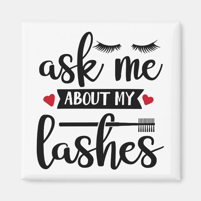 Makeup Artist Lashes Mascara Cosmetologist Beauty Magnet (Front)