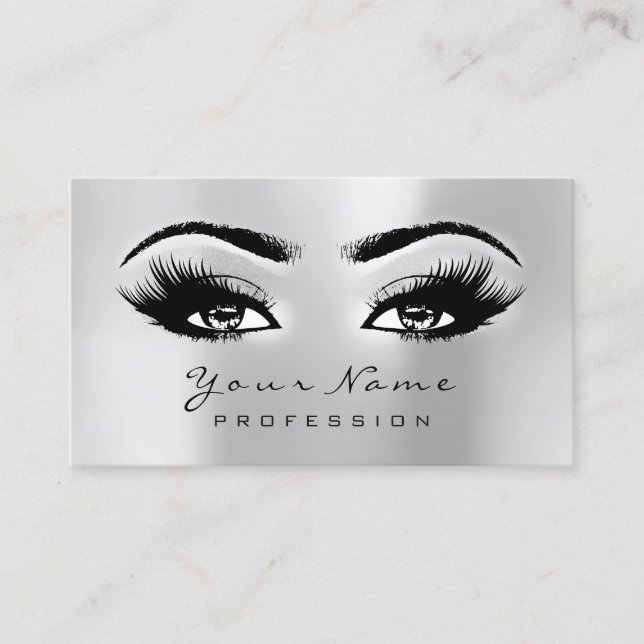 Makeup Artist Lashes Next Appointment Card (Front)