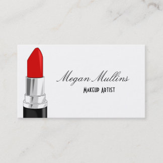 Makeup Artist Lipstick Business card