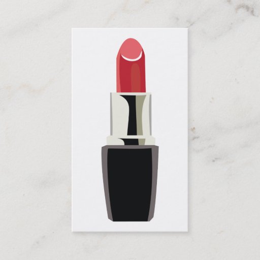 Customizable Makeup Artist/Lipstick Business Card Templates