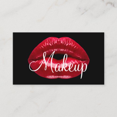 Makeup Artist Lipstick Design Business Card