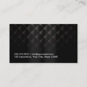 Makeup Artist Luxury Black & Gold Elegant Business Card (Back)