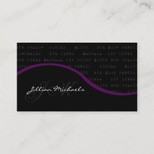 Makeup Artist Make Up Woman Business Card