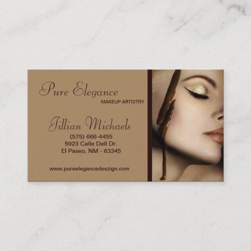 Customizable Makeup Artist Make Up Woman Business Card