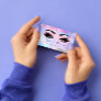 Makeup Artist Microblading Eyelash Holograph Pink Business Card