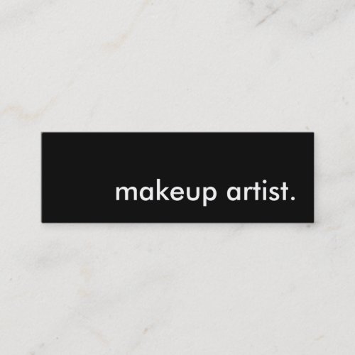 makeup artist. business card templates