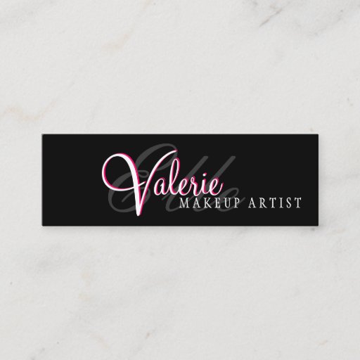 Customizable Makeup Artist Business Card Template