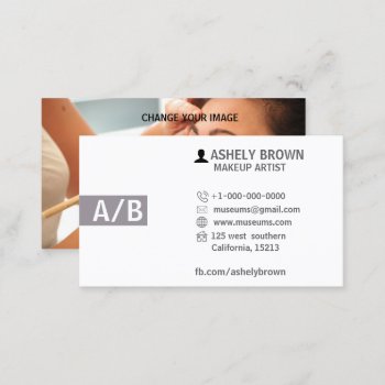 Makeup Artist Model Business Card by Business_Card_Art at Zazzle