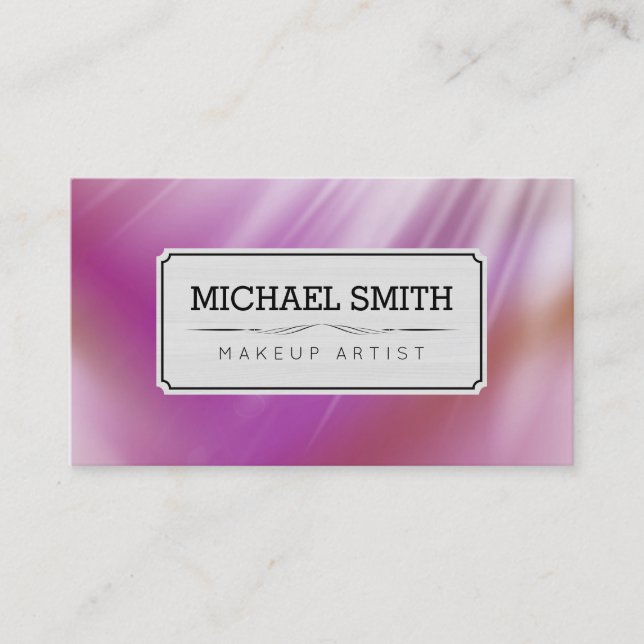 Makeup Artist Modern Galaxy #18 Business Card (Front)