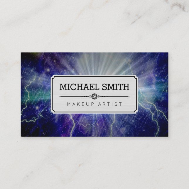 Makeup Artist Modern Galaxy #24 Business Card (Front)