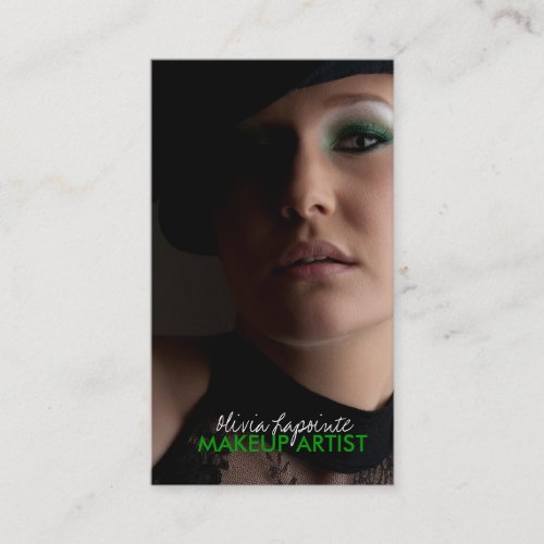 Makeup Artist Monogram Business Cards