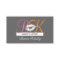 Makeup Artist Monograms Business Cards Pink Grey