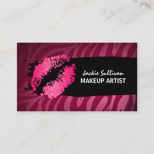 Customizable Makeup Artist Business Cards