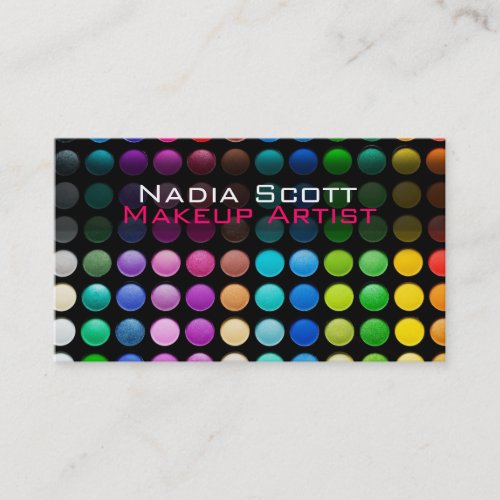 Makeup Artist Palette Business Card Bright