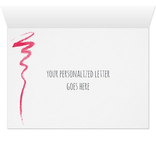 Makeup Artist Personalized Custom Art (Inside Horizontal (Bottom))