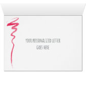 Makeup Artist Personalized Custom Art Cards (Inside Horizontal (Bottom))