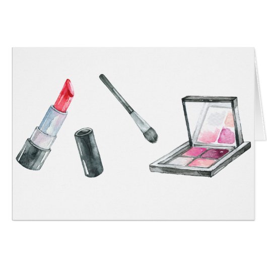 Makeup Artist Personalized Custom Art Cards (Front Horizontal)