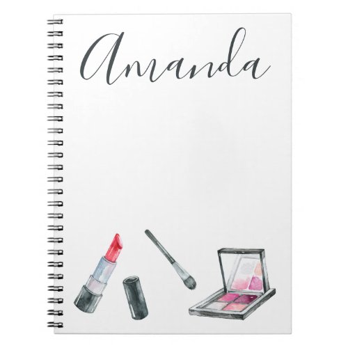 Makeup Artist Personalized Custom Art Notebook