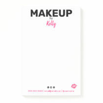 Makeup Artist Personalized Lipstick Print Post-it Notes