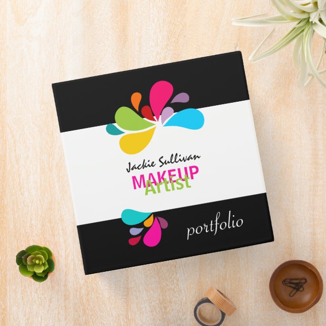 Makeup Artist Portfolio 2 Inch 3 Ring Binder (In Situ)