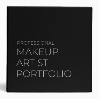 Makeup Artist Portfolio 3 Ring Binder