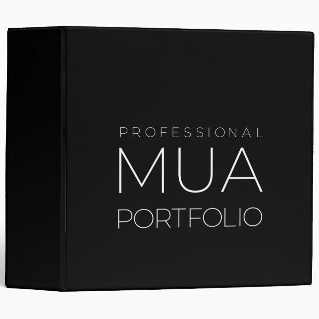 Makeup Artist Portfolio  3 Ring Binder (Front/Spine)