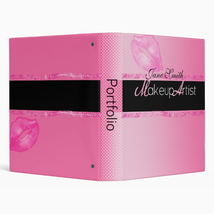 makeup artist portfolio binder Zazzle