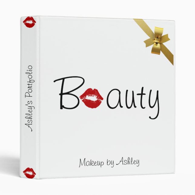 Makeup Artist Portfolio Binder (Front/Spine)