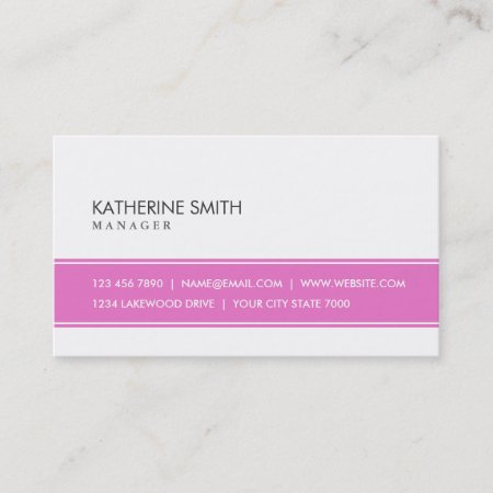 Makeup Artist Professional Elegant Pink And White Business Card