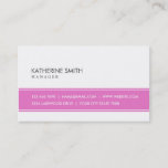 Makeup Artist Professional Elegant Pink And White Business Card at Zazzle