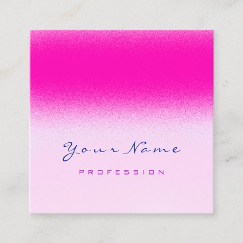 Makeup Artist Professional Eyeash Pink Fuchsia Square Business Card