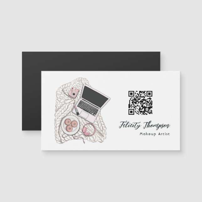 Makeup Artist QR Code (Front/Back)