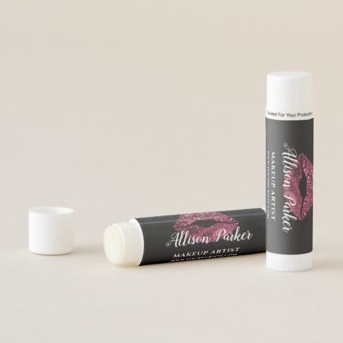 Makeup Artist Red Kiss Lips Business Lip Balm