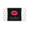 Makeup Artist Red Lips Modern Silver Dots