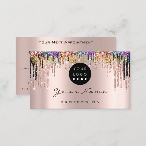 Makeup Artist Rose Holograph Appointment Logo