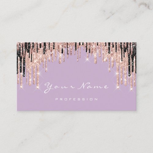 Makeup Artist Rose Purple Wax Appointment Card