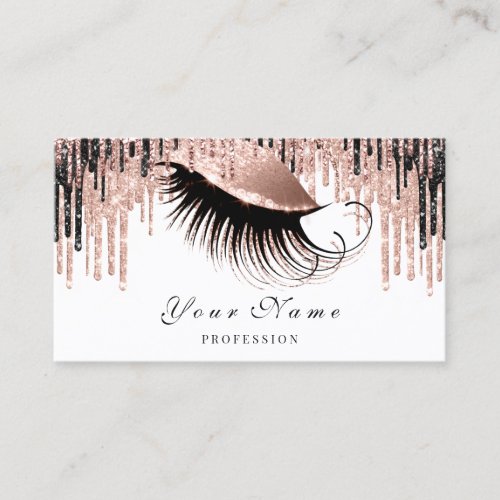 Makeup Artist Rose Spark Eye Appointment Card VIP
