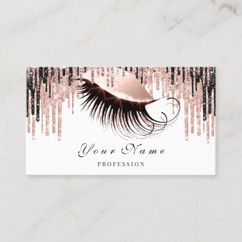 Makeup Artist Rose Spark Eye Appointment Card VIP