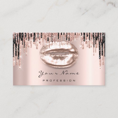 Makeup Artist Rose Spark Lips Wax Appointment Card